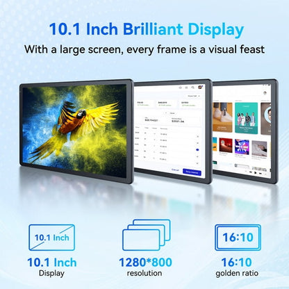 AEEZO 10.1 Inch Tablet, 24GB RAM 128GB ROM, Octa-Core Processor, Wi-Fi 6, Gray