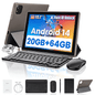 AEEZO 10.1 Inch Tablet Set with Keyboard Set,20GB RAM+ 64GB ROM/1TB Expandable,Octa-Core 2.4 GHz,5MP + 8MP, 5000mAh, Black