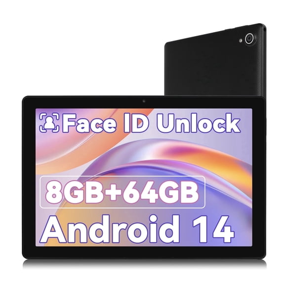 10.1 Inch Tablet, 8GB+64GB Up to 1TB Expand, 5000mAh Octa-Core Tablet with Drop-proof Case, Dual Camera, 5G/2.4G WiFi